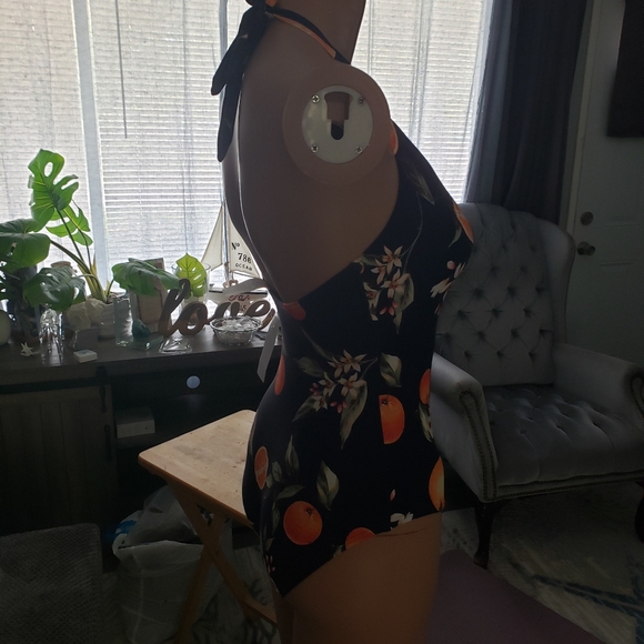 Loft navy blue and orange swim suit - Picture 8 of 8